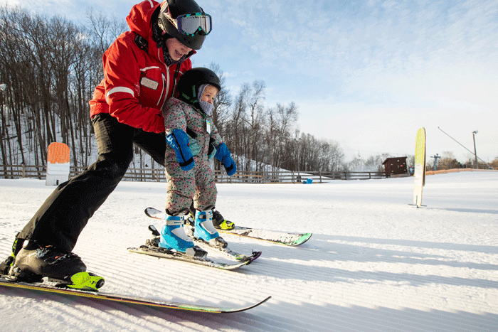 child-skiing